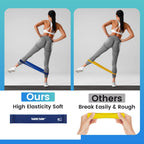 WIKDAY Resistance Bands for Working Out Exercise Loop Bands Workout Bands Set for Men Women Body Stretching, Training, Home Workout, Physical Therapy, Booty Legs, Set of 10 (Assorted)