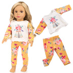 ZQDOLL 19 pcs American Doll Clothes Gift for 18 inch Doll Clothes and Accessories, Including 10 Complete Sets of Clothing