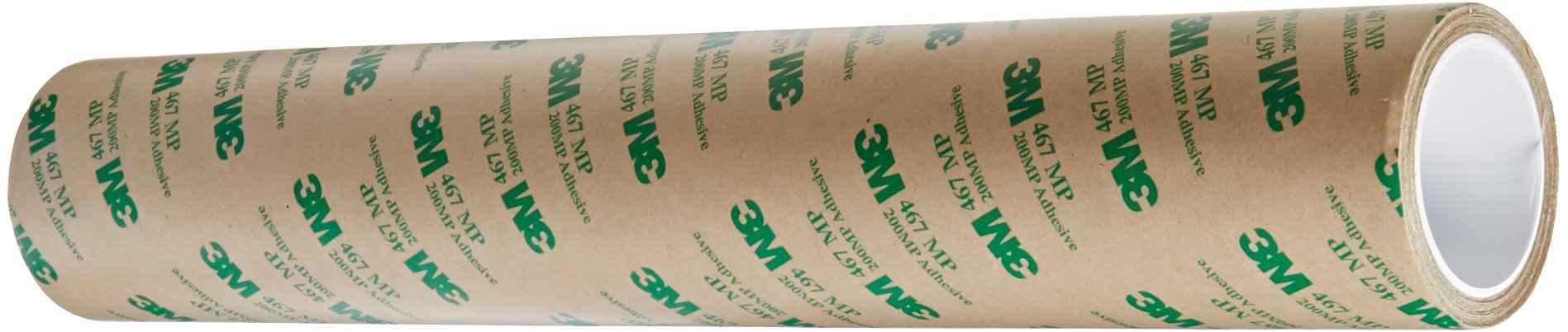 3M 467MP Clear Adhesive Transfer Tape, 2" Width x 20yd Length (1 roll)