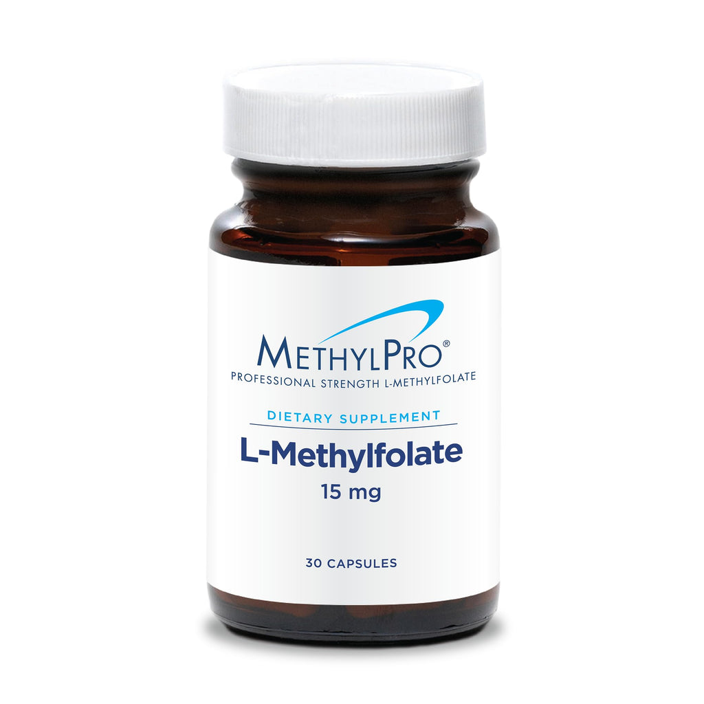 MethylPro L-Methylfolate 15 mg - Bioavailable Folate Supplement for Brain Health & Neurotransmitter Support - Vegetarian & Hypoallergenic - 30 Servings - 30 Count