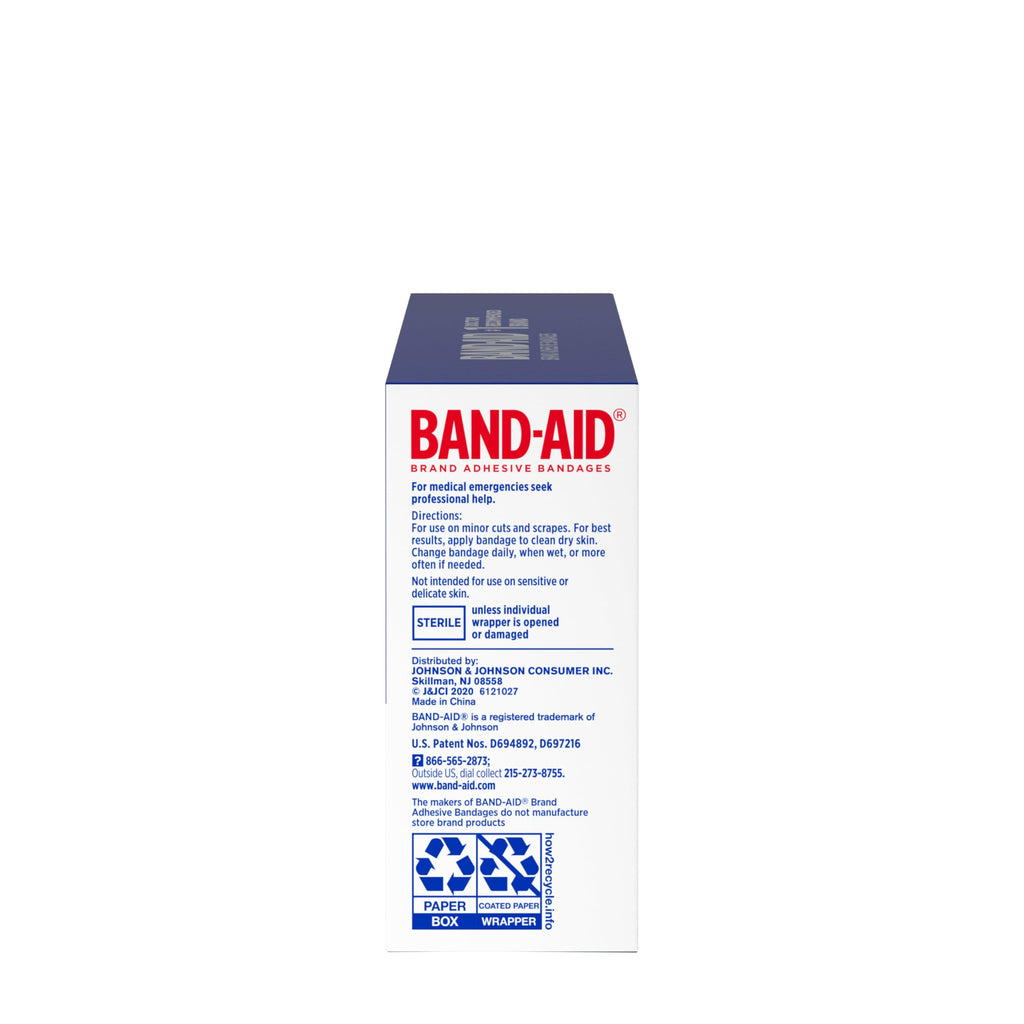 Band-Aid Brand Tough Strips Adhesive Bandages for Wound Care, Durable Protection for Minor Cuts and Scrapes, All One Size, 60 ct
