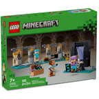 LEGO Minecraft The Armory Building Set, Includes Popular Minecraft Figures Alex and Armorsmith, Action Toy for Gamers and Kids, Gift for Boys and Girls 7 Years Old and Up, 21252