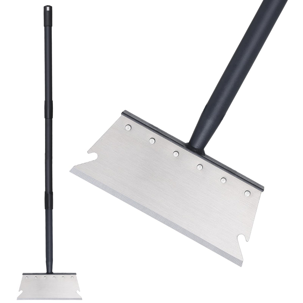 Garden Cleaning Shovel, Snow Shovel, Ice Scraper, 59 Inch Adjustable Handle Heavy Duty Garden Shovel Multifunctional Cleaning Shovel, for Lawn Edging, Scraping, Weed and Ice Removal