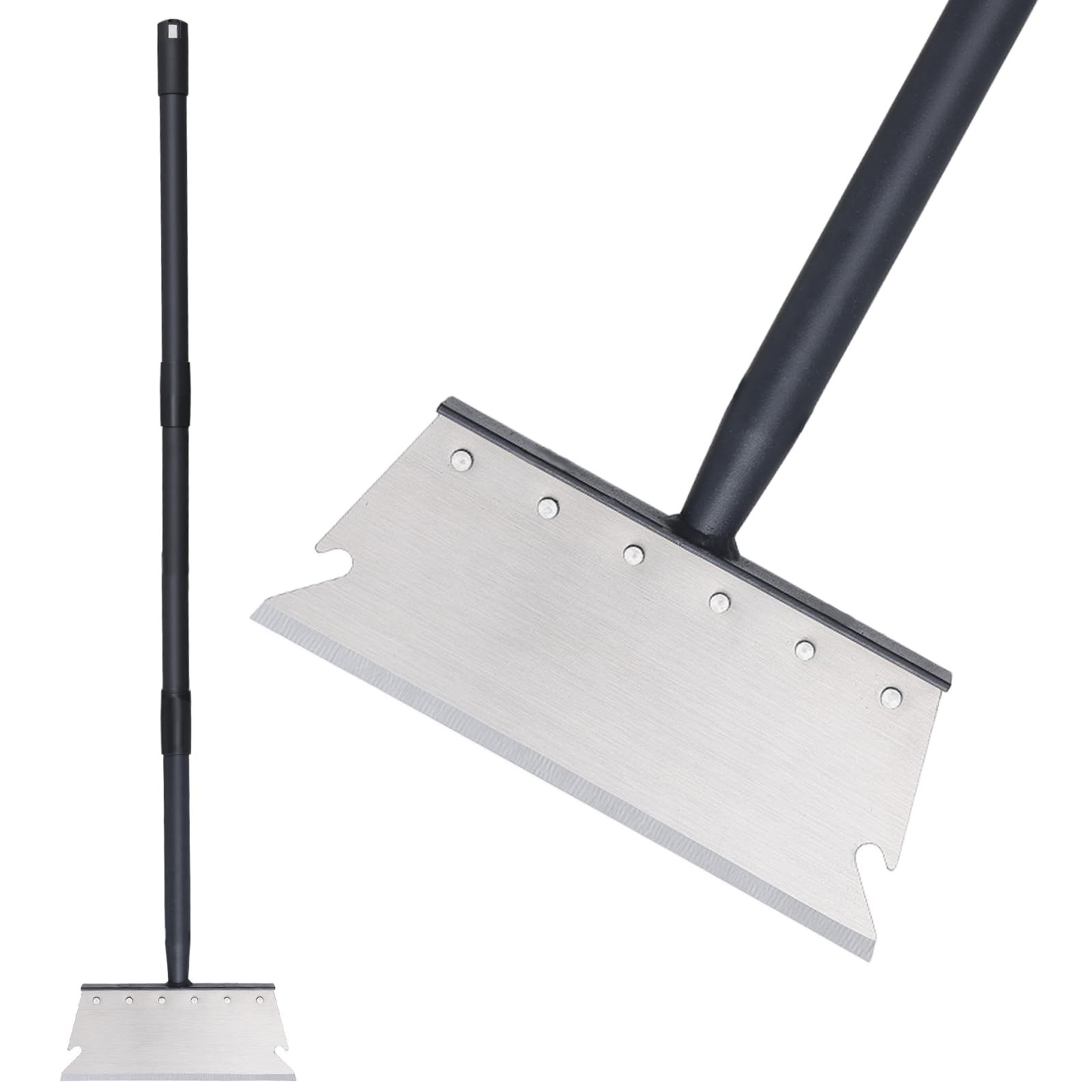 Garden Cleaning Shovel, Snow Shovel, Ice Scraper, 59 Inch Adjustable Handle Heavy Duty Garden Shovel Multifunctional Cleaning Shovel, for Lawn Edging, Scraping, Weed and Ice Removal
