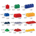HUIZDQ 1500 Pieces Building Bricks, Classic Bulk Small Blocks, Classic Bricks Set Basic Building Blocks Compatible with All Major Brands
