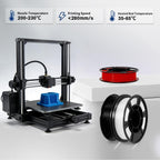 PLA+3D Printer Filament 1.75mm Bundle, Individually Vacuum Packed, Multicolor Dimensional Accuracy +/- 0.02mm, 0.25kg per Spool, 8 Pack, 2KG Total