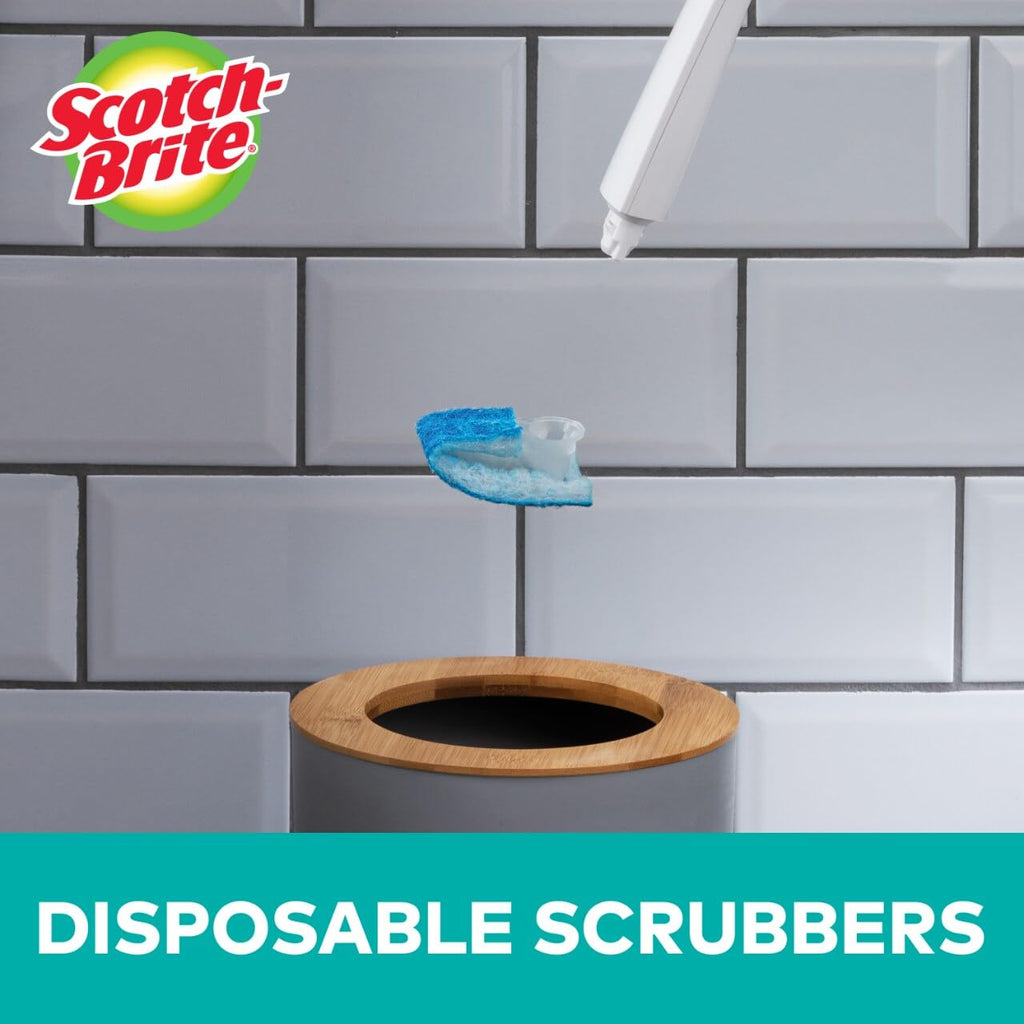 Scotch-Brite Disposable Toilet Scrubber Refills – 10 Count Refill Pads (Bleach-Free Cleaning with Pumice, Fits Scotch-Brite Toilet Scrubber System)