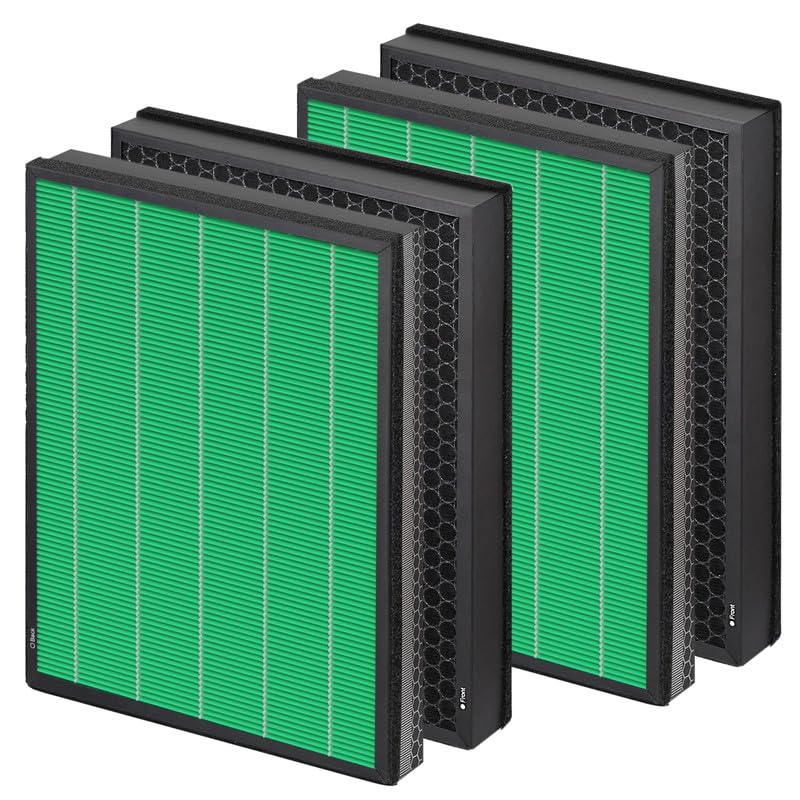 2 Set 400/400S Replacement Filter Compatible with Coway AIRMEGA Max2 400 400S 400(G) 400S(G) Air Purifier, Max2 Green True HEPA and Active Carbon Filter Set, AP-2015-FP