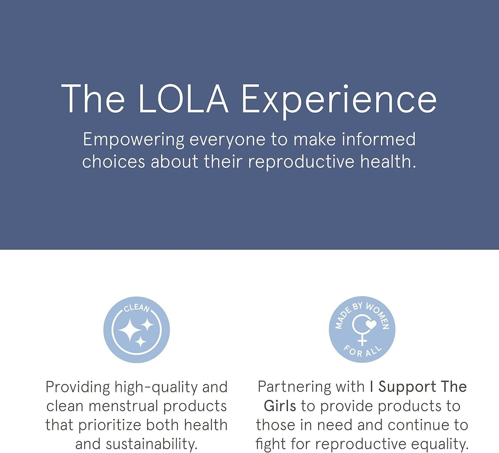 LOLA Ultra-Thin Cotton Panty Liners for Women - Hypoallergenic Panty Liners & Daily Light Pads - Unscented Organic Pads for Women - Pack of 56, 6.5 in