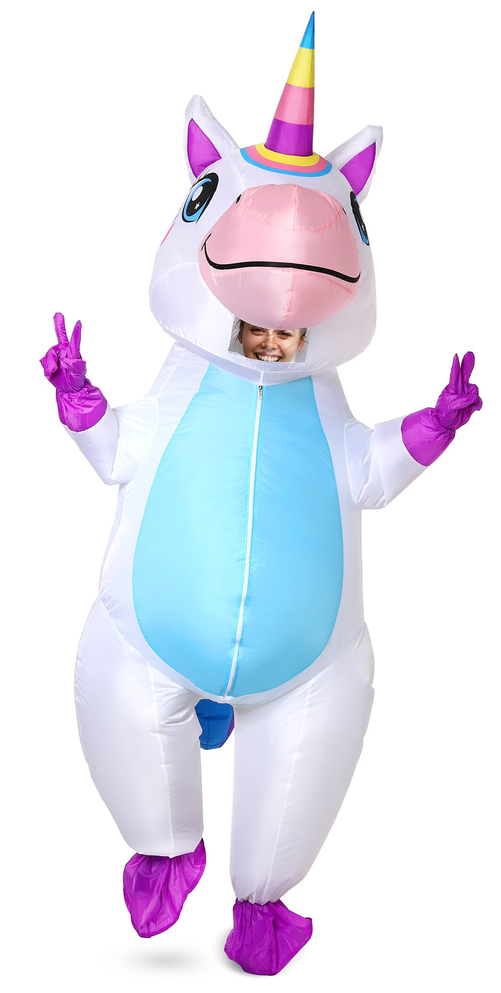 Gootus Inflatable Unicorn Costume for Adult, Funny Halloween Costumes