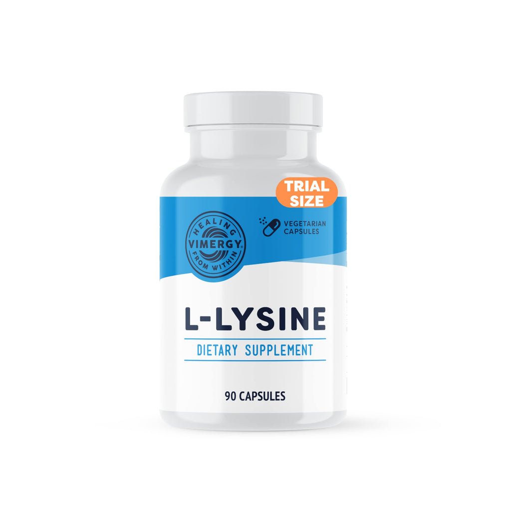 Vimergy L-Lysine – Promotes Healthy Skin, Hair & Nails* – Supports Healthy Metabolism* – Vegan, Non-GMO & Gluten-Free – 90 Capsules