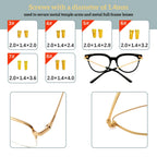 Eyeglass Repair Kit - YEEMO Glasses Repair Kit with Screws (Gold), Eyeglass Nose Pads, Precision Glasses Screwdriver Set: High Compatibility for Eyeglasses, Sunglasses, and Watch Repair