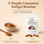 BELANO Noralife Ceylon Cinnamon Soft Gels,Ceylon Cinnamon Capsules,Highly Bioavailable Herbal Extracts, Gluten & Soy-Free，300 Softgels