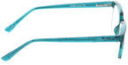 Foster Grant Sofia Vergara x Women's Alicia Reading Glasses Rectangular, Crystal Teal, 50 mm + 2.5