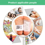 100PCS Natural Bamboo Vinegar Foot Pads Foot and Body Care | Deep Cleansing Foot Paches for Stress Relief, Better Sleep Suitable for Travel or Home Use