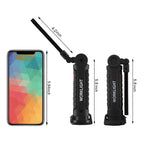 Fathers Day Tool Gifts for Men Dad LED Work Light, 4 Pack Rechargeable Flashlight with Magnetic Base & Hook, Battery Display, 360° rotation, 5 Modes Folding Work Light for Mechanics, Garage, Repairing