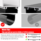 Replacement Wayne Dalton Garage Door Bottom Weather Seal 154448 for Weather Stripping Fit 16 feet Wide Doors (16 feet)
