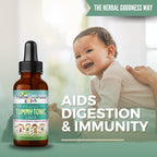 Kids Tummy Support Tonic Liquid Extract, Tasty Digestive System Support Supplement for Kids -1oz - Herbal Goodness