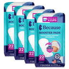 Because Overnight Booster Pads Fit All Adult Diapers, Helps Keep Your Adult Diaper Active All Night, Adds 4 Cups to Incontinence Underwear, Extra Absorbency, 88 Count