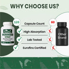 ForestVibe Wormwood Complex with Black Walnut & Clove, 3-in-1 Herbal Blend, Sweet Wormwood Extract Capsules, 120 Vegan Capsules, 2 Month Supply, Non-GMO & Gluten Free Supplement