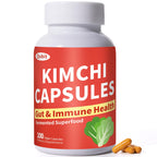 Jkrova Kimchi Capsules, Kimchi Supplement, Probiotics & Enzymes Supports Gut & Digestive Health, Taste Well, One Fermented Superfood for Antioxidant Support, 90 Vegan Capsules, Pills
