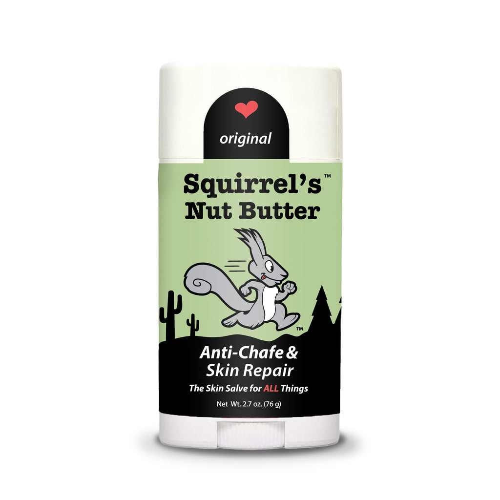 Squirrel's Nut Butter Anti Chafe Stick | All Natural Chafe Prevention & Skin Care for Athletes, Runners & Adventurers | Thighs, Arms, Pack Straps & More | 2.7 oz