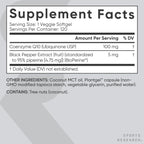 Sports Research CoQ10 (100mg) Enhanced w/Coconut Oil & Bioperine (Black Pepper) for Better Absorption | Vegan Certified, Non-GMO Verified (120 Veggie Softgels)
