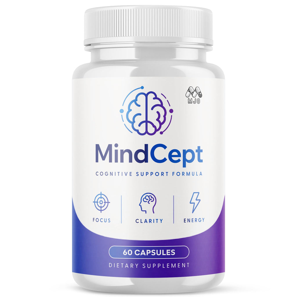 Mindcept Capsules, Official Mindcept Pills with All Natural Ingredients, Advanced Formula Mind Cept Brain Health and Wellness Support with Maximum Strength Active Lifestyle Multivitamins (60 Capsules)
