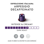 Nespresso Original, Arpeggio Decaf, Dark Roast, 50-Count Espresso Pods