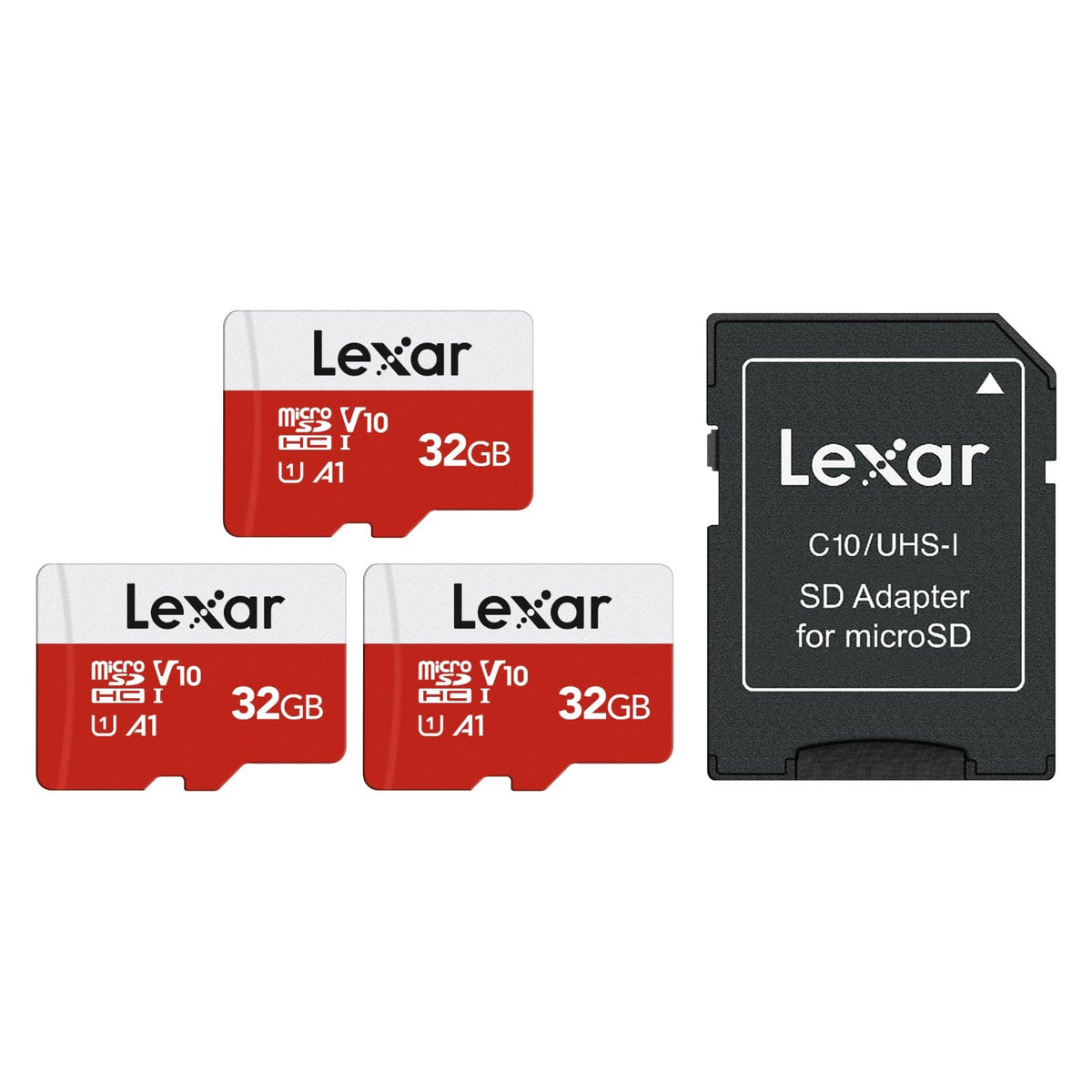 Lexar E-Series 32GB Micro SD Card 3 PK microSDHC UHS-I Flash Memory Card