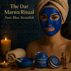 Dar Marwa Moroccan Nila Powder – 100% Pure Saharan Indigo Face, Body & Hair Mask | Brightens, Exfoliates & Evens Skin Tone | Handmade Hammam Ritual | Vegan, Detoxifying | 1.7 Oz (50g)