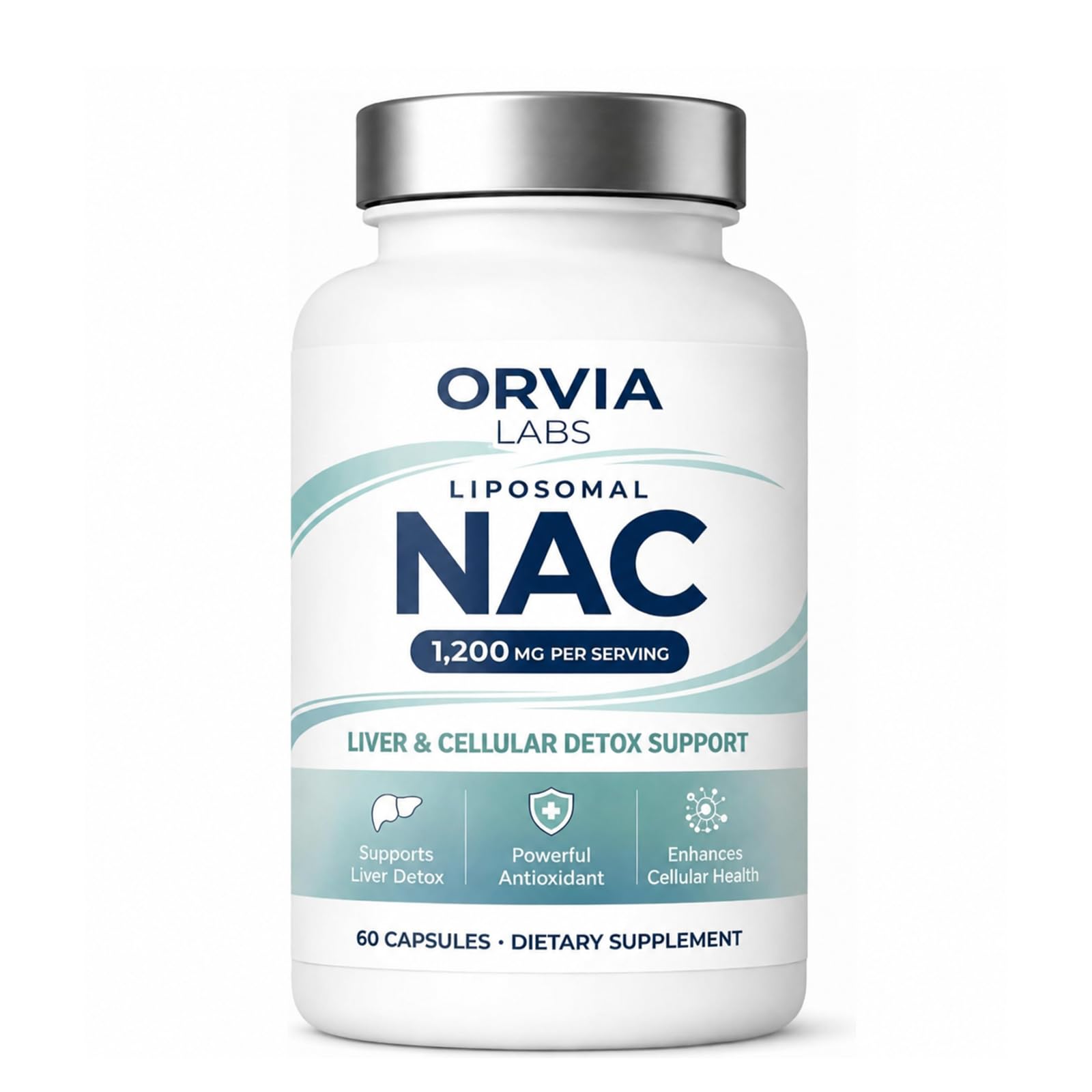 Hyuikiu ORVIA Labs Liposomal NAC Supplement, 60 Capsules