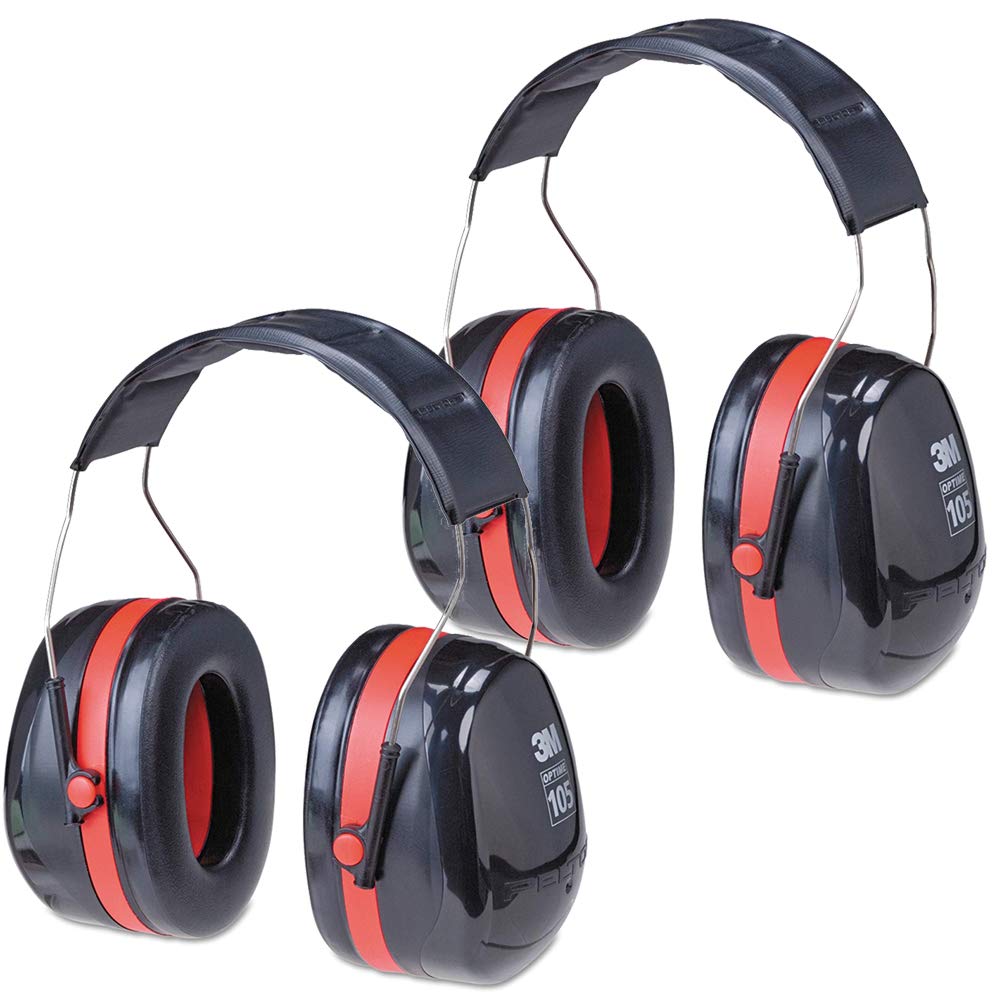 3M Peltor Optime 105 Over the Head Earmuff, NRR 30 dB (2 Pack)
