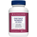 The Vitamin Shoppe Once Daily Women's Multivitamin with No Iron | 2,000IU Vitamin D3, Multi-Mineral Supplement | Supports Energy Production, Cardiovascular, Immune Health (180 Tablets)