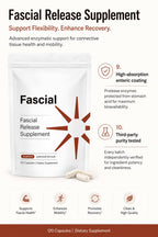 Fascial Release Supplement, Premium HA, Connective Support, 120 Capsules