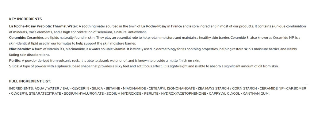 La Roche-Posay Toleriane Double Repair Matte Face Moisturizer, Daily Moisturizer For Oily Skin With Ceramide And Niacinamide For All Skin Tones, Oil Free, Non-Comedogenic