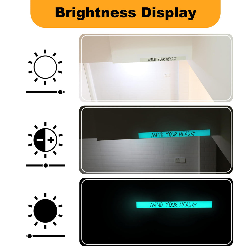 High Brightness Glow in the Dark Tape for Safety Marking, Art Craft DIY, Christmas Deco and Party Accessories. Non-Toxic Adhesive, Waterproof Rechargeable Luminous Tape Blue-Green Light (2 in X 30 ft)