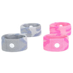 P6 Motion Sickness Bands for Adults, 2 Pack Pink, Grey