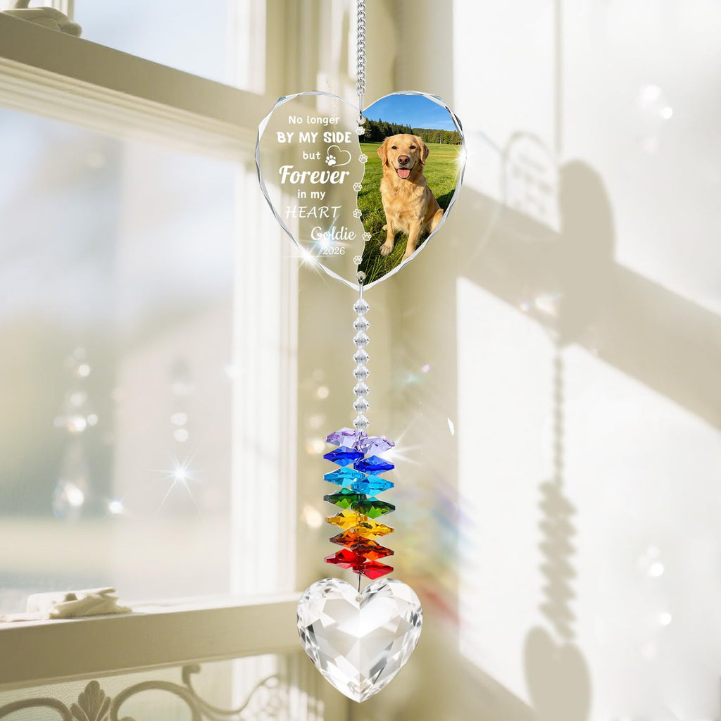 Personalized Pet Memorial Suncatcher - Dog Memorial Gifts for Loss of Dog