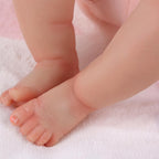 BABESIDE Reborn Baby Dolls Silicone Full Body Sunny - 17 Inch Cute Soft Realistic Baby Doll Poseable Smiling Real Life Baby Dolls with Complete Accessories for 3+ Years Old Gifts, Pretend Play