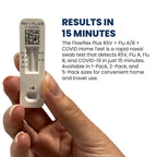 Flowflex Plus RSV + Flu A/B + COVID Home Test, 4-in-1 Home Test Kit, Rapid Results in 15 Minutes, OTC At-Home Antigen Test for Adults & Children (2 Tests)