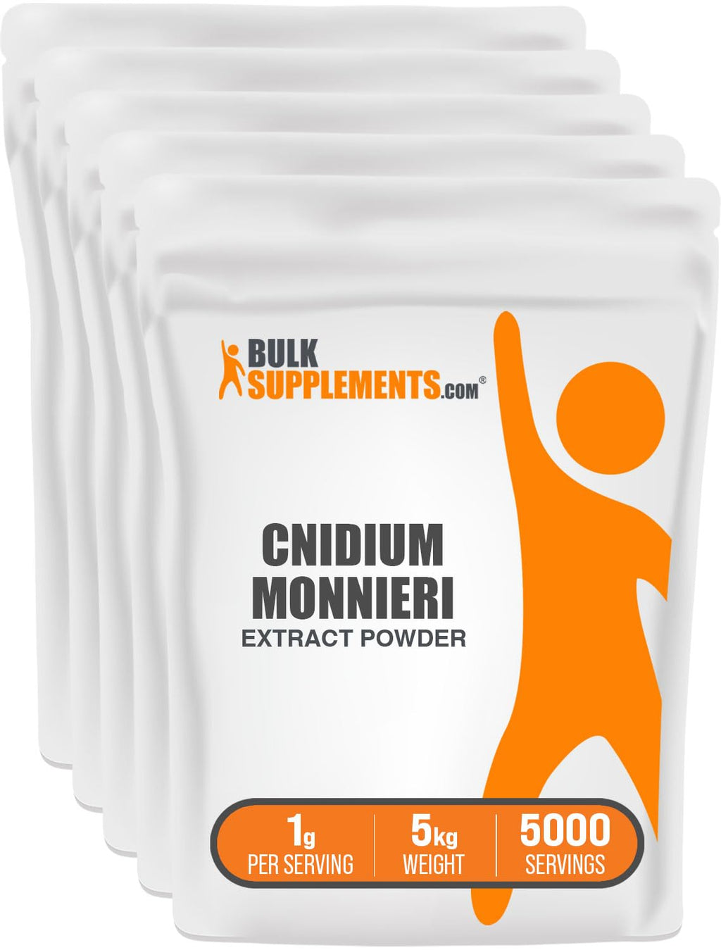 BulkSupplements.com Cnidium Fruit Extract Powder - Cnidium Monnieri Extract, Vasodilator Supplement - Gluten Free, 1g per Serving, 1kg (2.2 lbs) (Pack of 5)