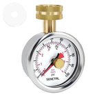 SENCTRL 0-200 psi Water Pressure Gauge Test with Max Pointer, Lead-Free, 2-1/2" Dial Size, 3/4" Female Garden Hose Thread, for Home Potable Water, House Tube