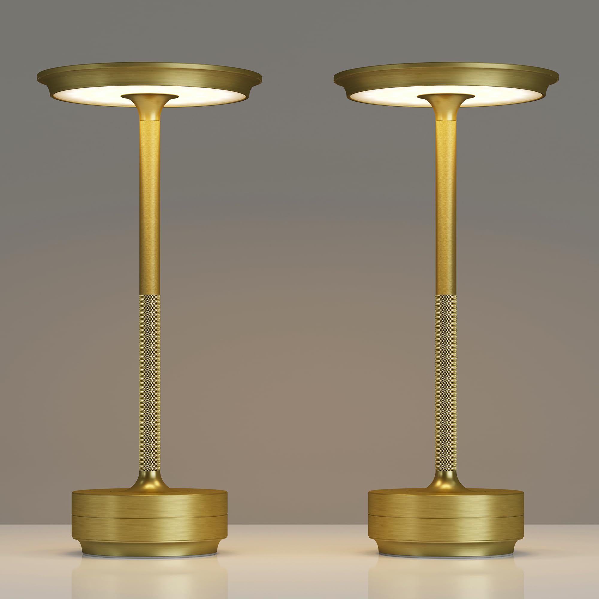 TBBGA 2 Pack Rechargeable Cordless Table Lamp, 5000mAh Battery Table Light
