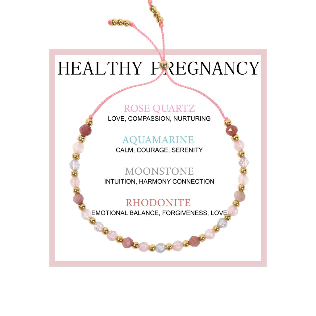 Flvkev Pregnancy Must Haves Bracelet, Announcement Pregnancy Gifts For Expecting New Mom, First Time Mama Gifts for Pregnant Women 1st Time Mom To Be Spiritual Mothers Day Gift (style 1)