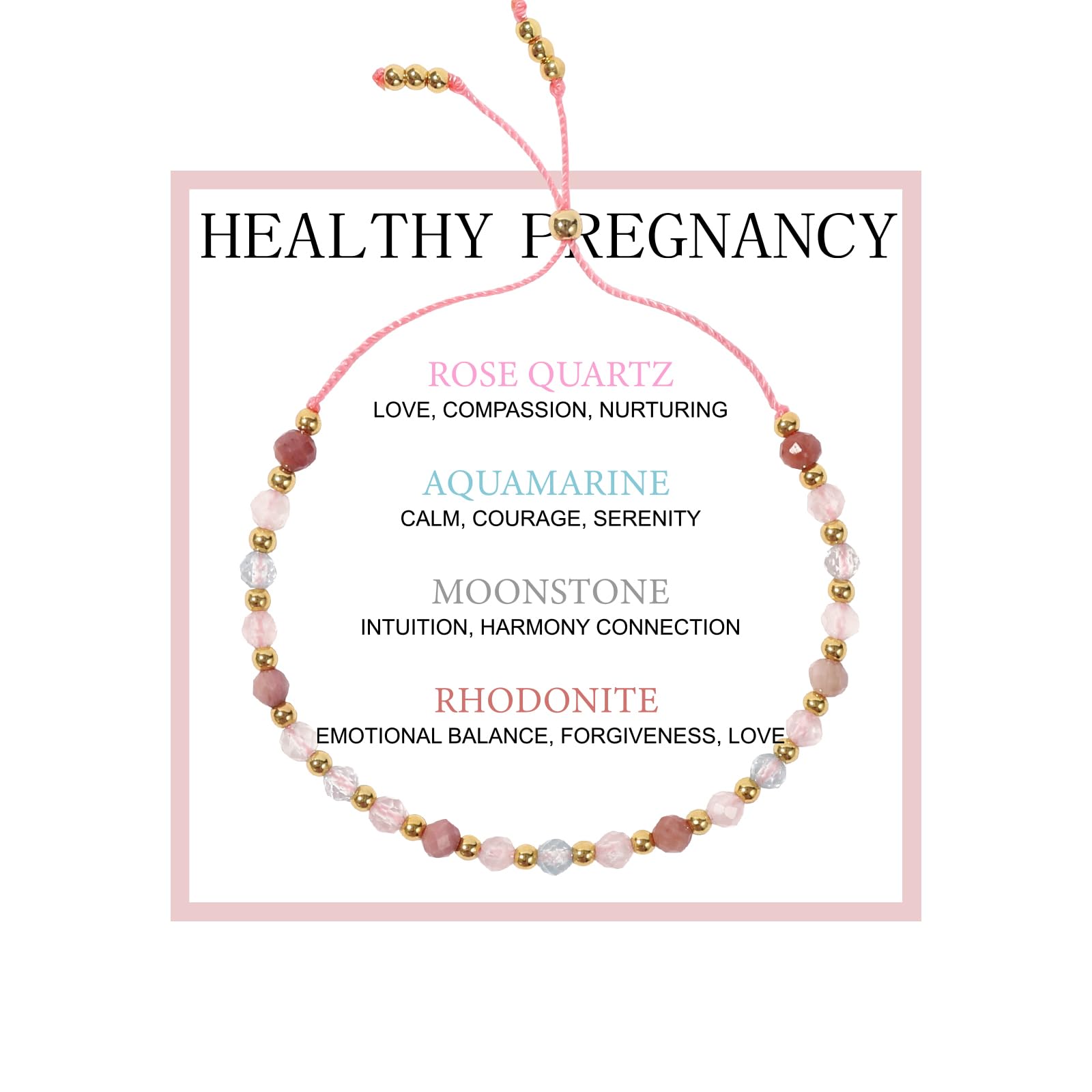 Flvkev Pregnancy Must Haves Bracelet, Announcement Pregnancy Gifts For Expecting New Mom, First Time Mama Gifts for Pregnant Women 1st Time Mom To Be Spiritual Mothers Day Gift (style 1)