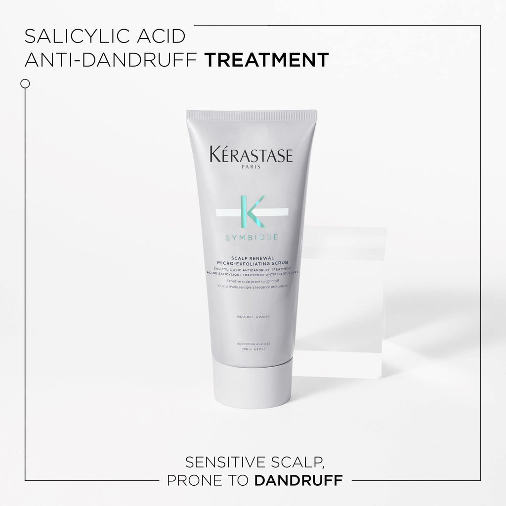 Kerastase Symbiose Scalp Renewal Micro-Exfoliating Scrub | For Scalps Prone to Dandruff | Purifies and Soothes | Helps Eliminate Signs of Dandruff | Formulated With Salicylic Acid | 6.8 Fl Oz