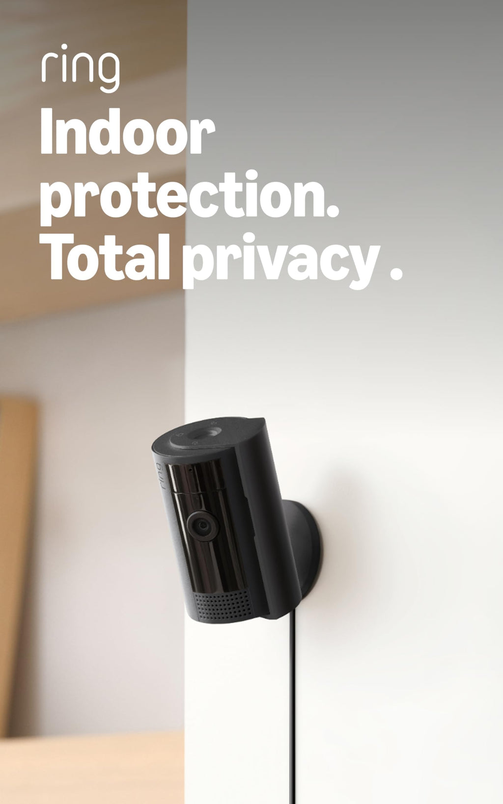 Ring Indoor Cam (newest model) — Home or business security in 1080p HD video, Black