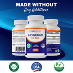 Vitamatic Apigenin 50 mg, 120 Capsules, Made in USA - 2 Pack