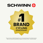 Schwinn Thrasher Helmet for Adults, Black, Size 58 - 62 cm, for Riders Ages 14+, Lightweight Microshell, Adjustable Dial and Straps, Interior Padding, 20 Air Vents, Removable Visor, Adult Bike Helmet